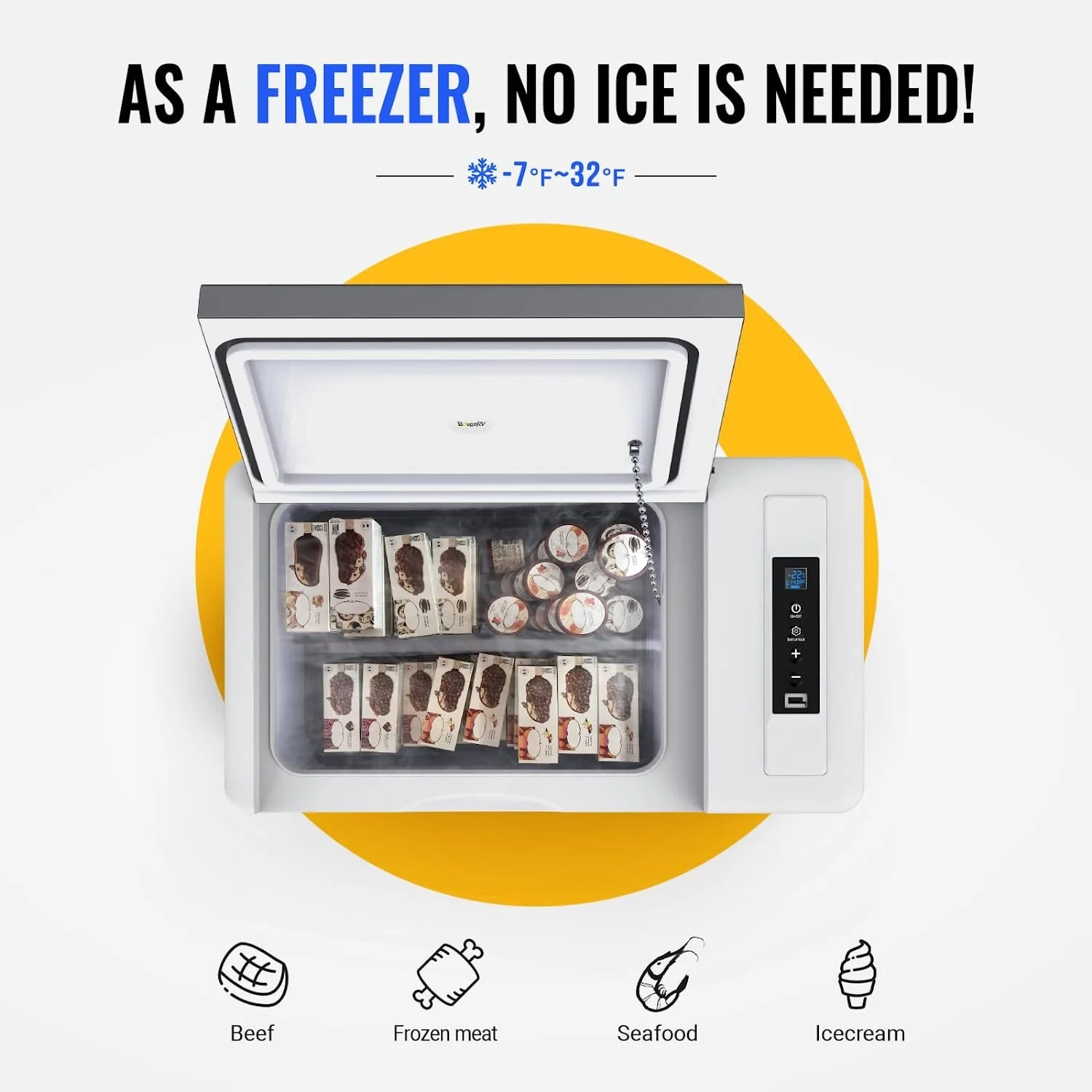 BougeRV 12V 23 Quart Portable Fridge For Travel - Image 4