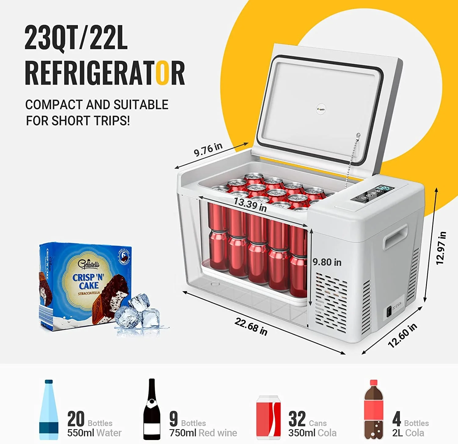 12V 18L Portable Fridge/Freezer for Day Trips - Image 7